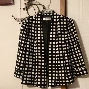New w/o tags Jones studio black/ white blazer jacket fully lined very nice